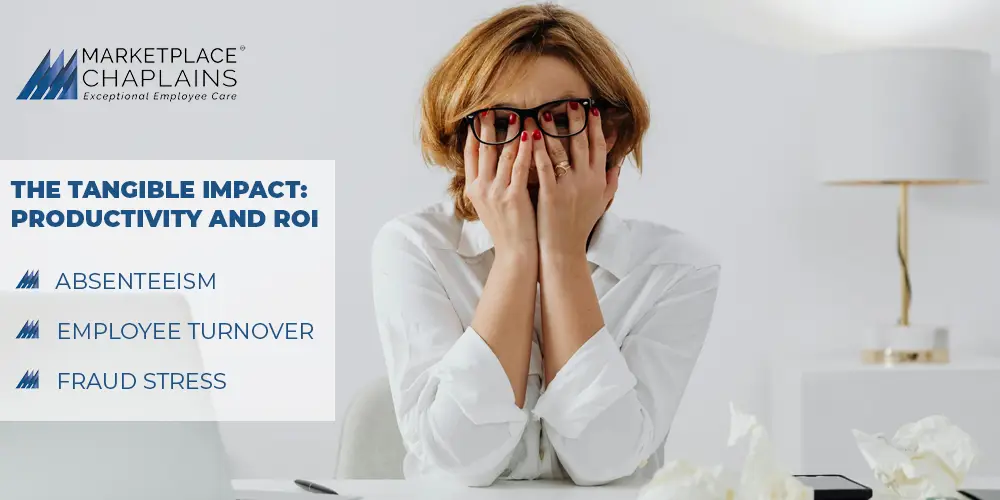 Female covering her eyes from stress